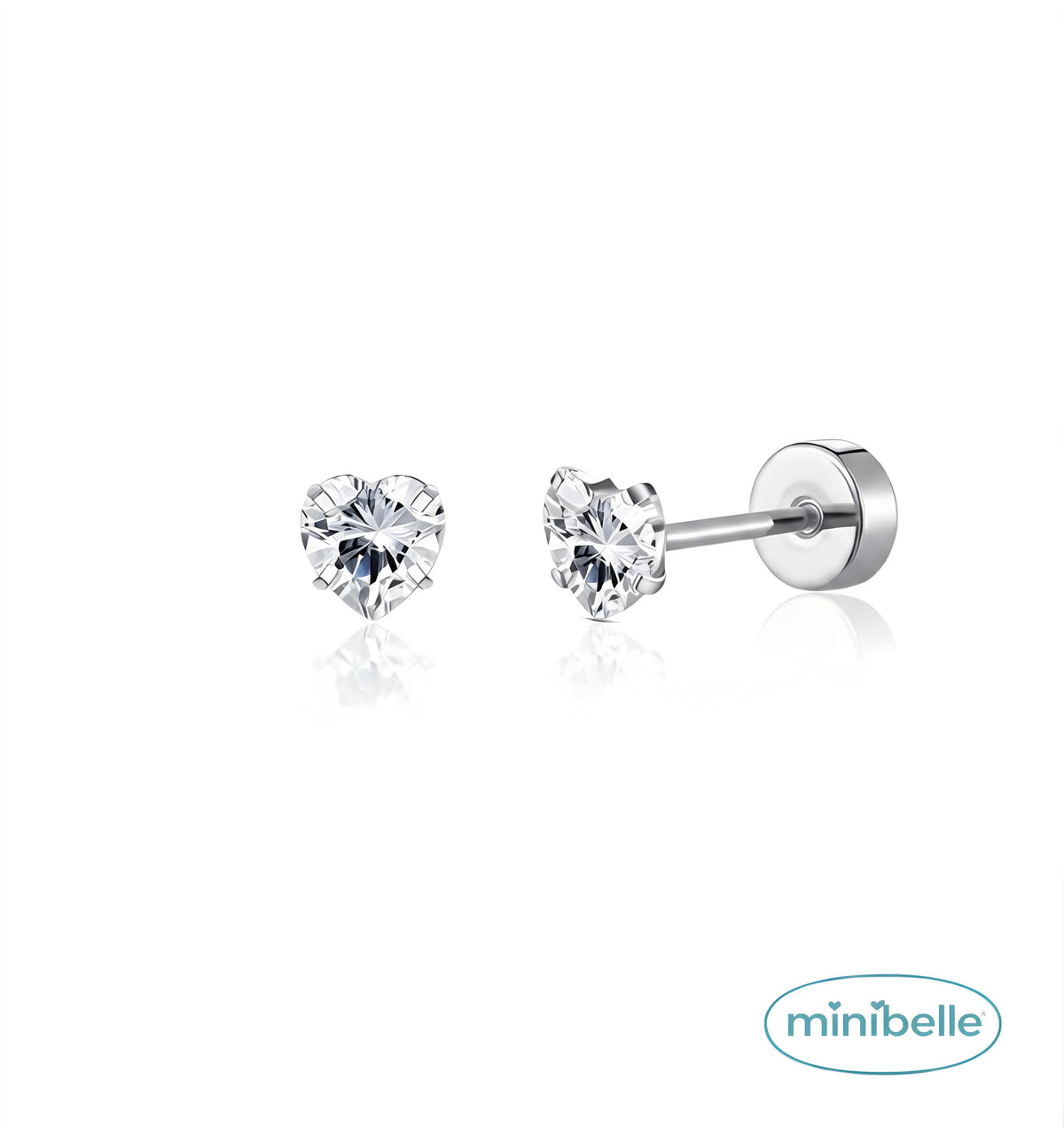 Crystal love studs