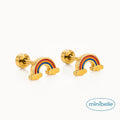 Dreamy rainbow studs