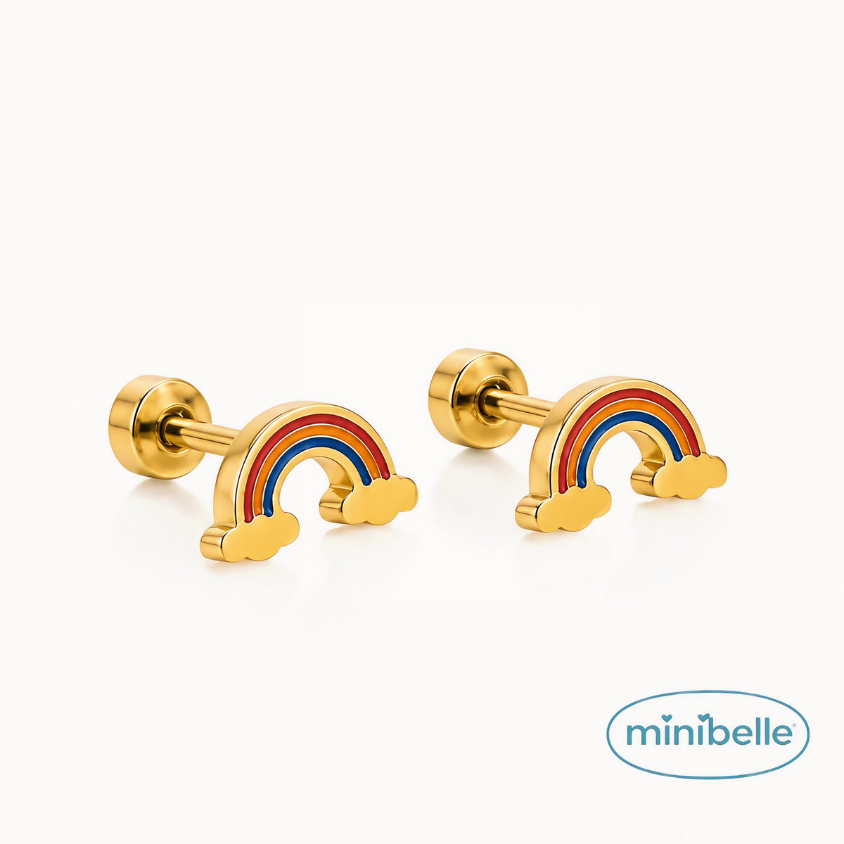 Dreamy rainbow studs