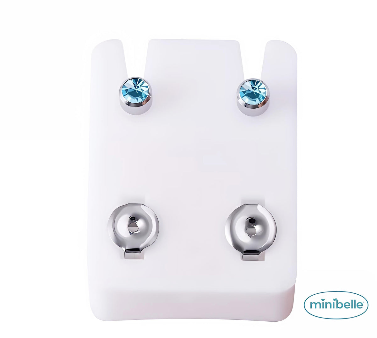 Minibelle sky silver regular earrings