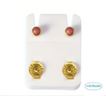 Minibelle blush bloom earrings
