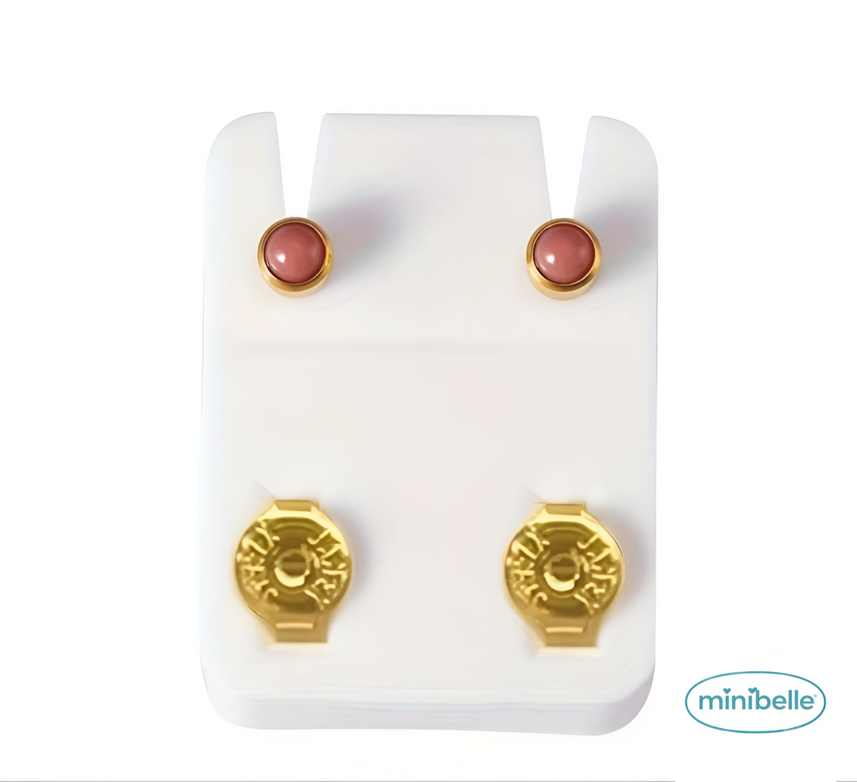 Minibelle blush bloom earrings