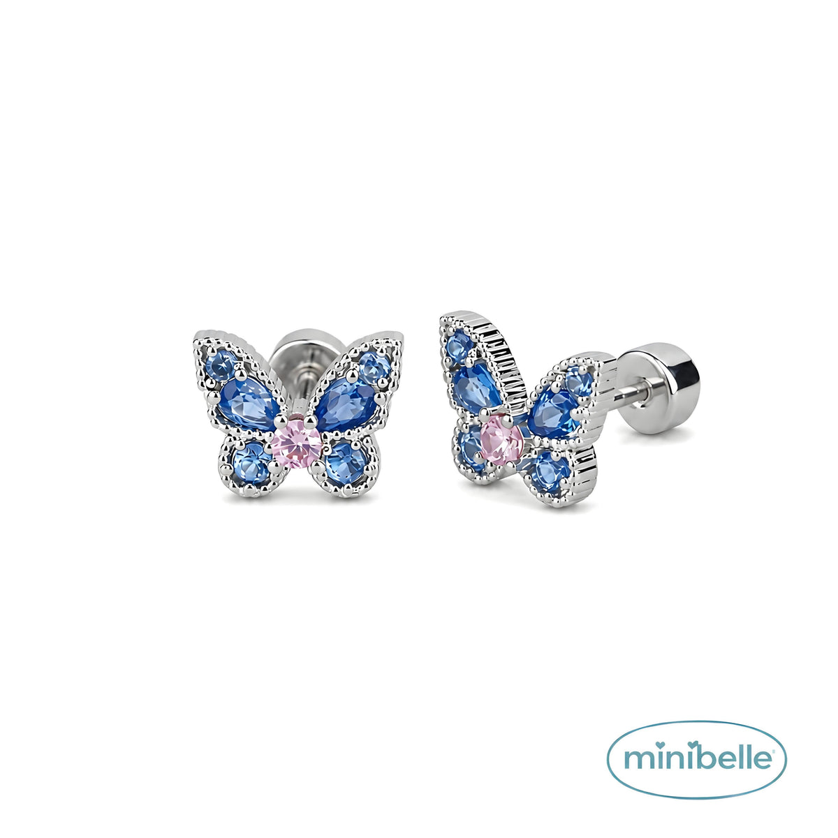 Sapphire Flutter studs