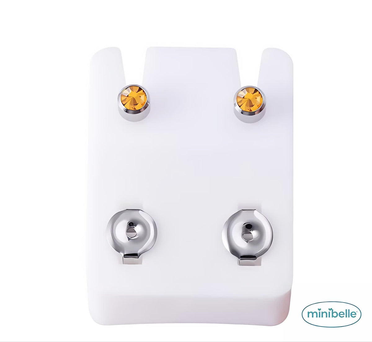 Minibelle sunshine silver regular earrings