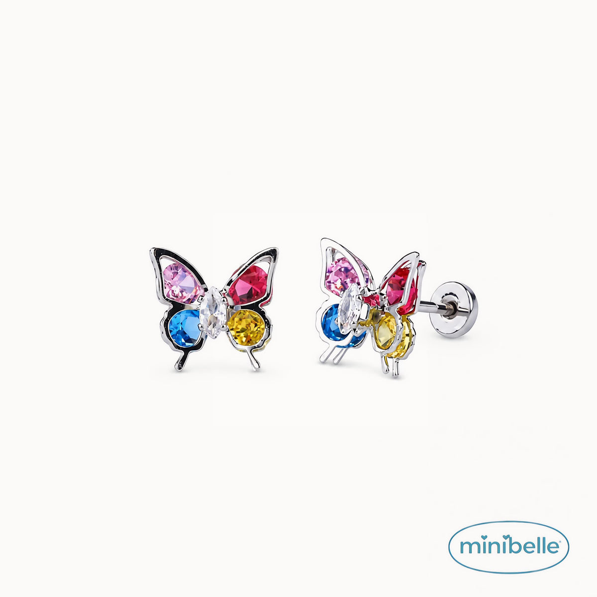 Prismatic Flutter' Butterfly studs