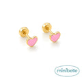 Sweet Pink Heart studs