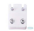 Minibelle silver stone silver regular  earrings