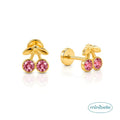 Cherry kiss studs