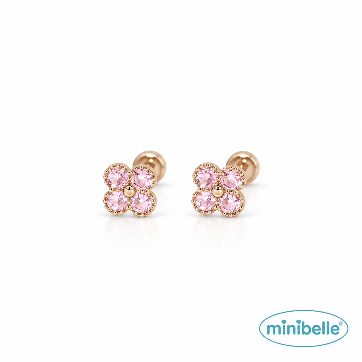 Blush Clover studs