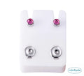 Minibelle pink silver regular earrings