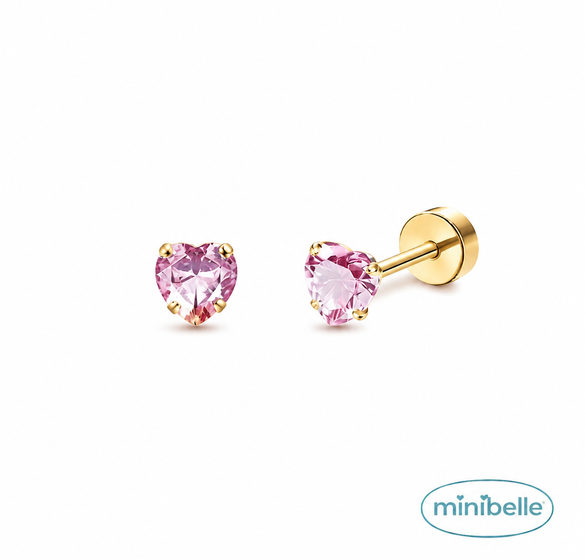 Pink promise studs