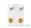 Minibelle baby aqua earrings