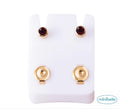 Minibelle royal red gold regular earrings