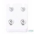 Minibelle silver love earrings
