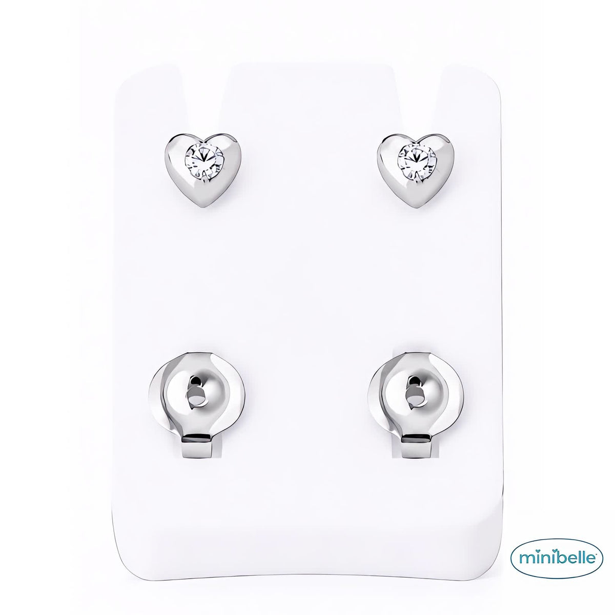 Minibelle silver love earrings