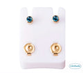 Minibelle turquoise gold reguearrings