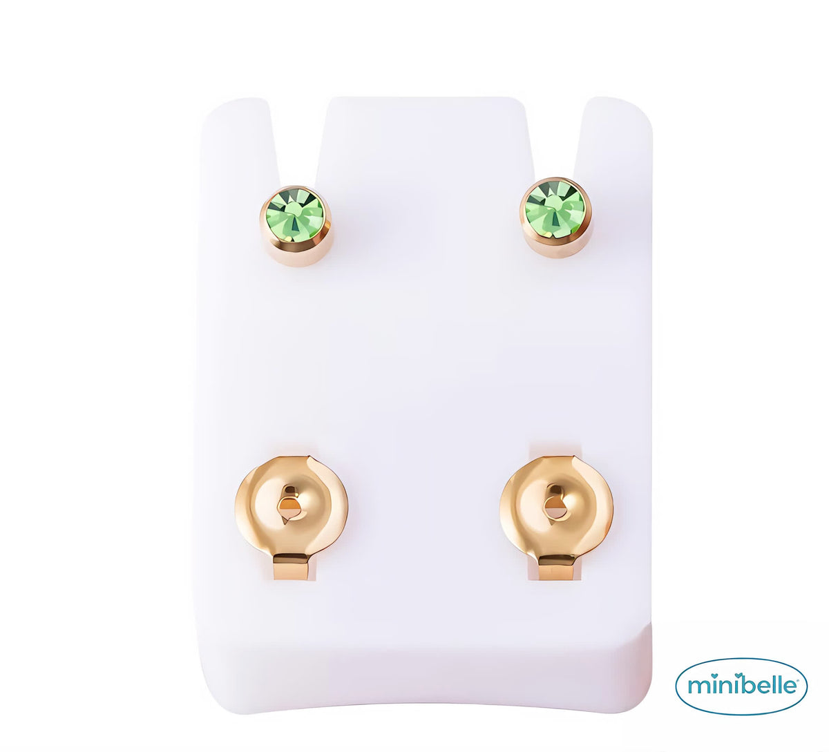 Minibelle shiny green regular earrings