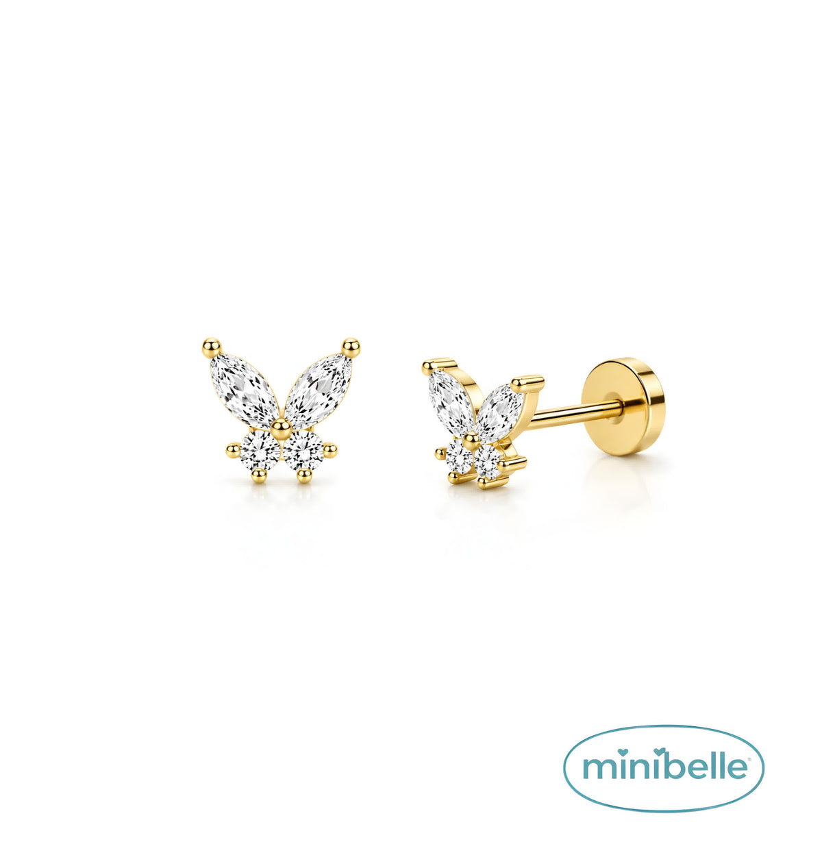 Crystal Wings studs