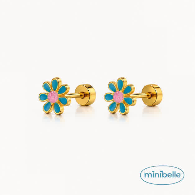 Turquoise Meadow studs